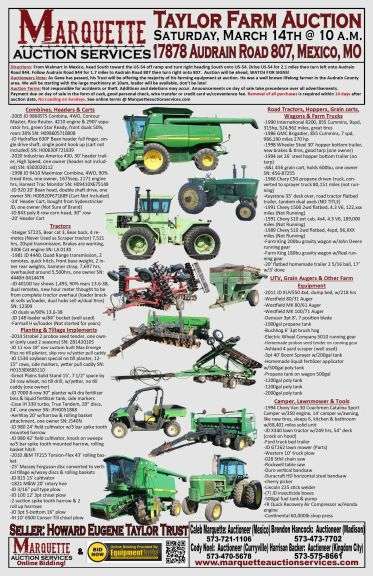 Taylor Farm Auction