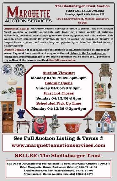 The Shellabarger Trust Auction