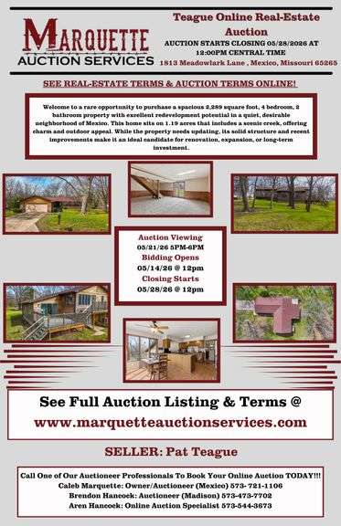 Teague Online Real Estate Auction