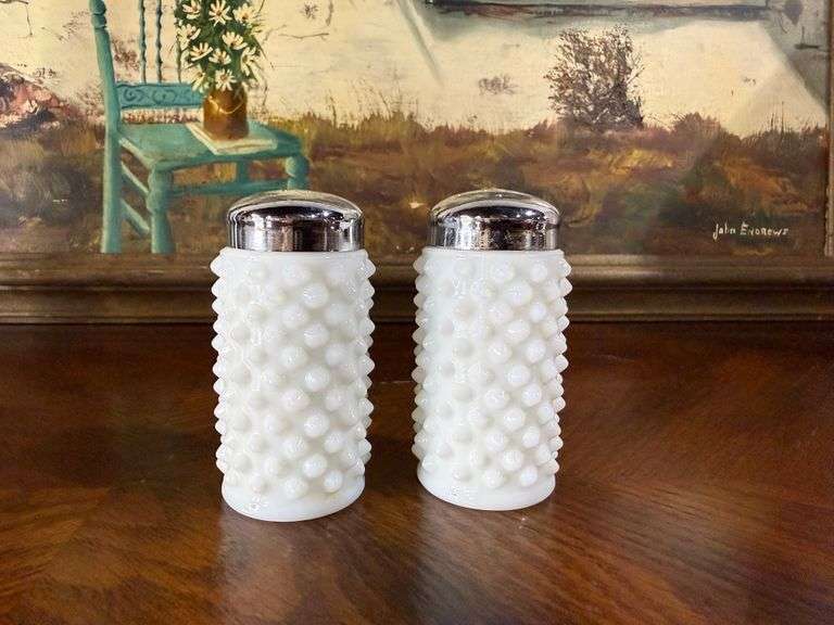 Fenton Hobnail Salt & Pepper Shakers