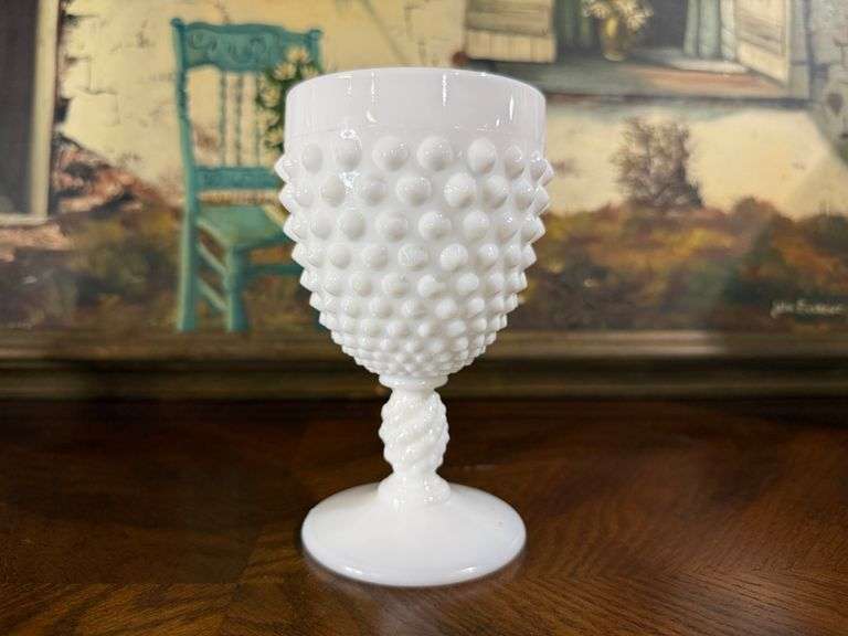 Fenton Hobnail Goblet