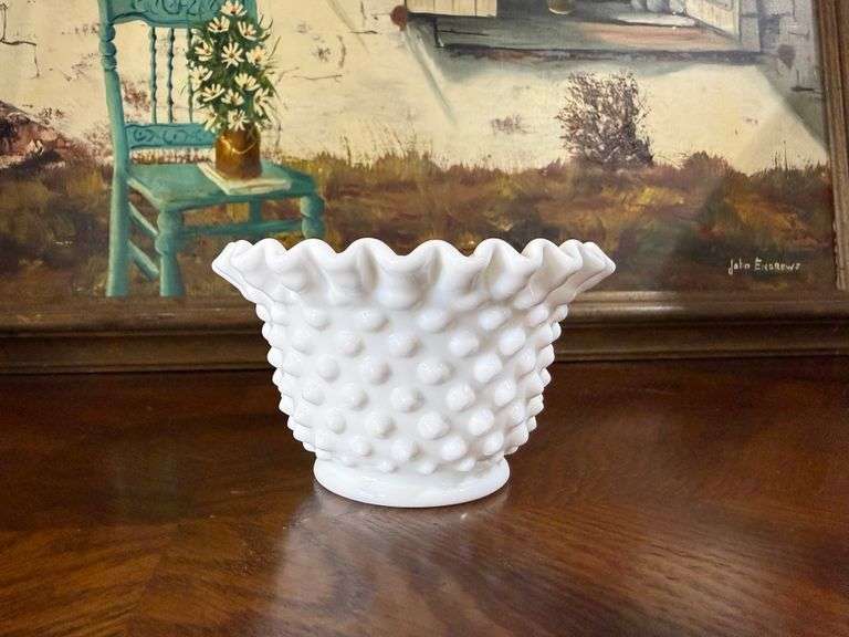 Fenton Hobnail Bon Bon / Relish Dish