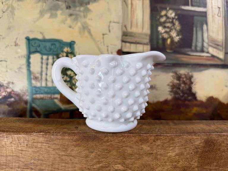 Fenton Hobnail Creamer