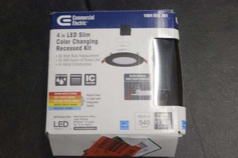 4in LED Slim Color Changing Recessed Light Kit