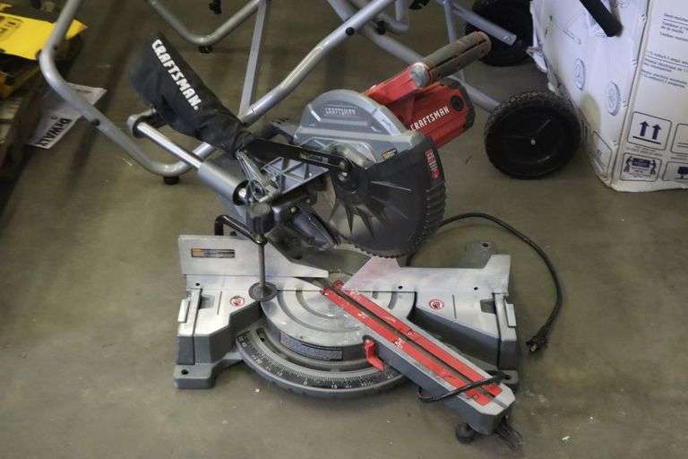 craftsman-slinding-miter-saw-read-description-matthews-auctioneers