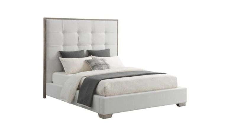 Abbyson Cape Cod Home Collection Queen Fabric Tufted Bed