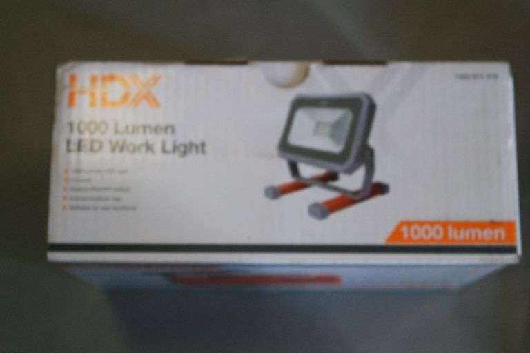 HDX 1000-Lumen Portable LED Work Light - Matthews Auctioneers