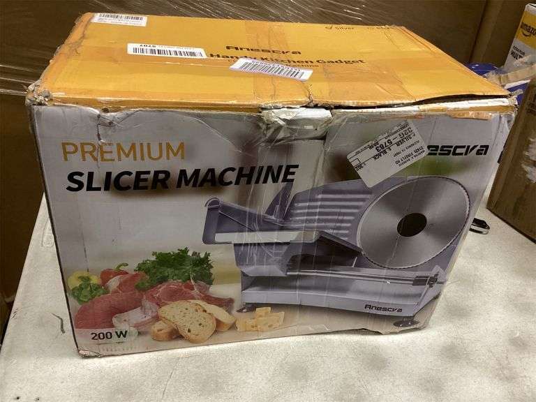 Meat Slicer Anescra 200W Electric Deli Food Slicer Matthews Auctioneers