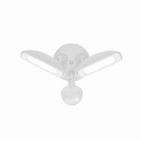 COMMERCIAL ELECTRIC 150W Equivalent White Outdoor Integrated LED Twin