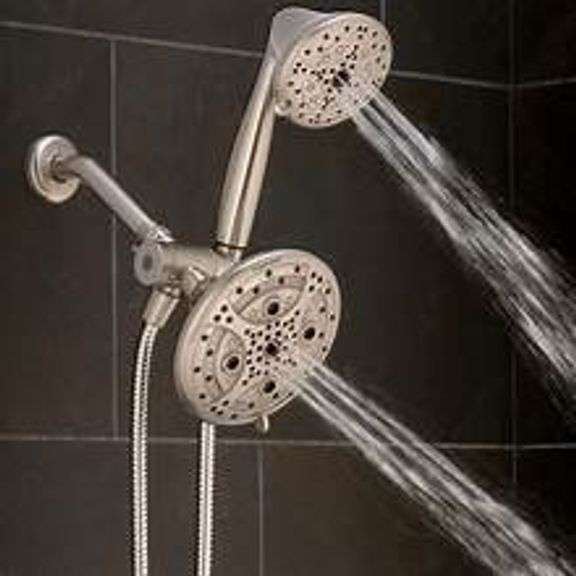 Oxygenics Drench Brushed Nickel Round Rain Shower Head