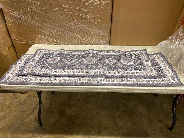 2 Different Size Area Rugs Matthews Auctioneers