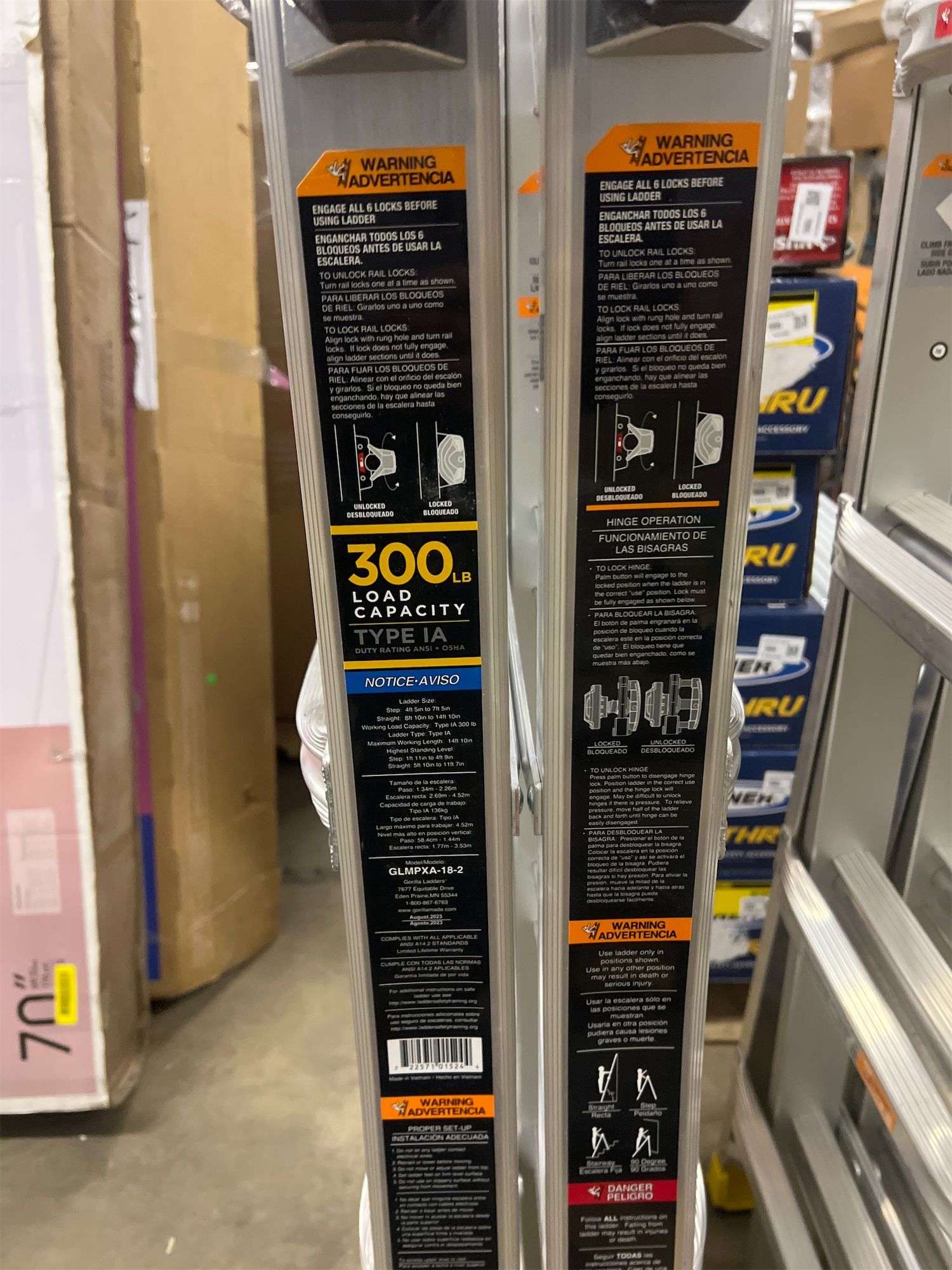 Gorilla Adjustable Ladder - Matthews Auctioneers