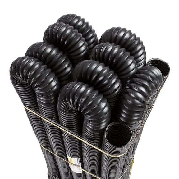 Amerimax ADP53702 FLEX Drain 4" Copolymer DMV Flexible Tee/Wye – Corrugated