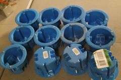 1-Gang 18 cu. in. Round Old Work Electrical Box - Matthews Auctioneers