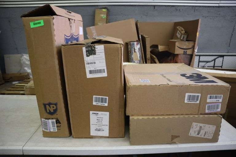 Group lot of assorted size air filters - These items are SOLD AS-IS ...