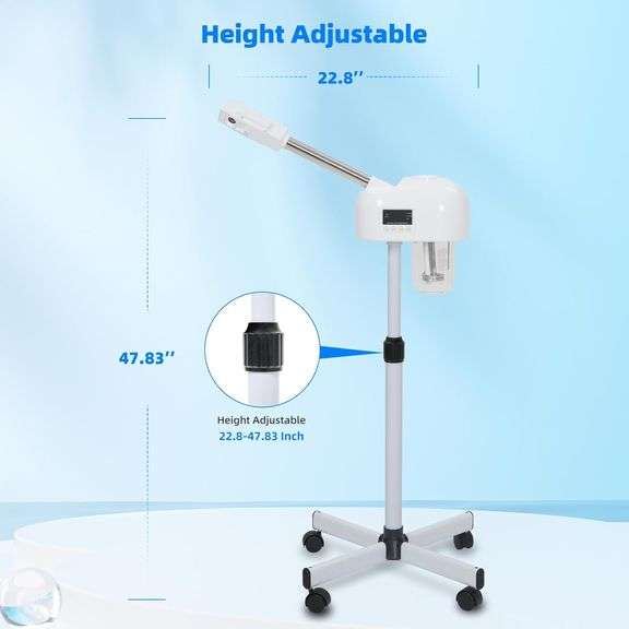 Professional Facial Steamer, Hot Mist Spray & Ionic Ozone, Facial