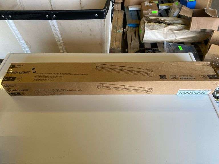 2 ft. 20Watt Direct Wire Integrated LED White Strip Light Fixture 1800