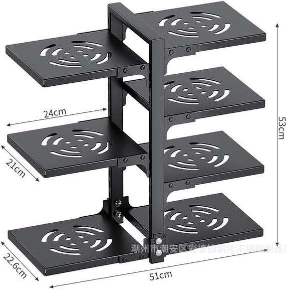ENCHANTNESS Pots and Pans Organizer for Storage, Adjustable 7