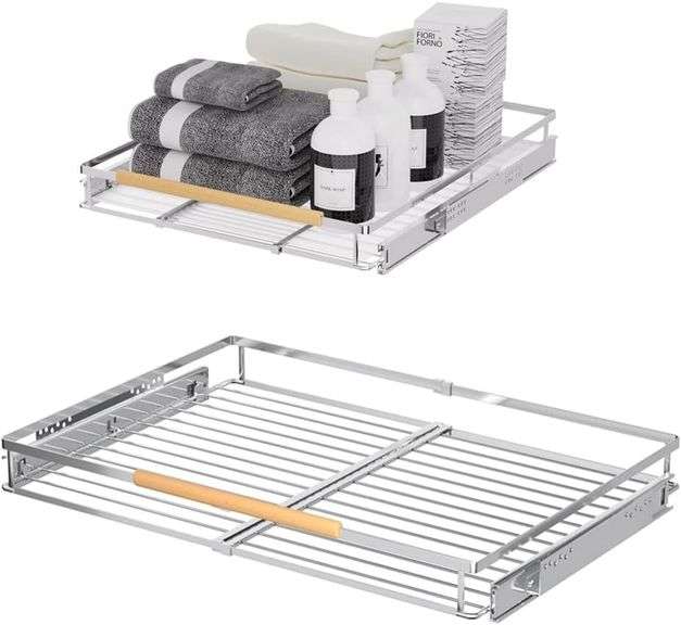 MIYUPTC Expandable Sliding Basket, PullOut Organizer, Heavy