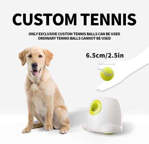 ALL FOR PAWS Dog Ball Launcher Automatic Ball Launcher Dog Ball Thrower