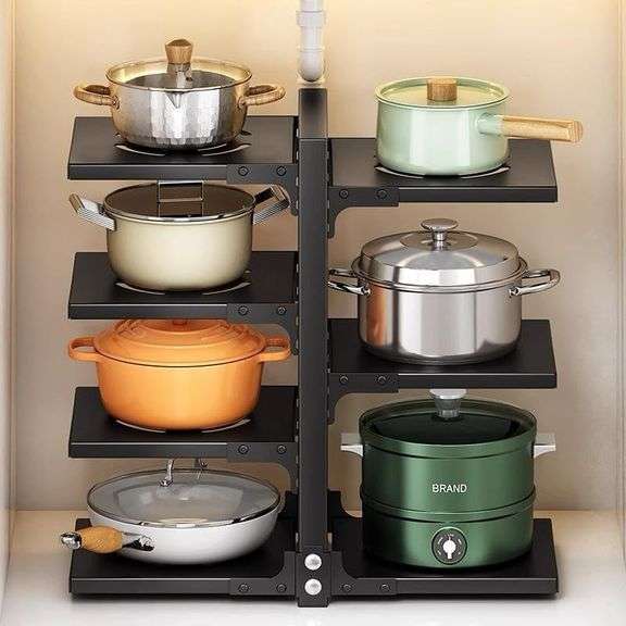 ENCHANTNESS Pots and Pans Organizer for Storage, Adjustable 7