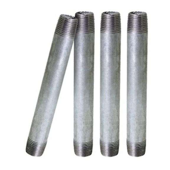 Box Lot of 1 in. X 8 in. Galvanized Steel Nipple Pipe