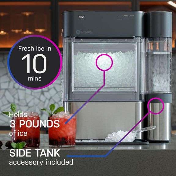 GE Profile Opal Countertop Nugget Ice Maker w/ 1 gal sidetank 2.0XL