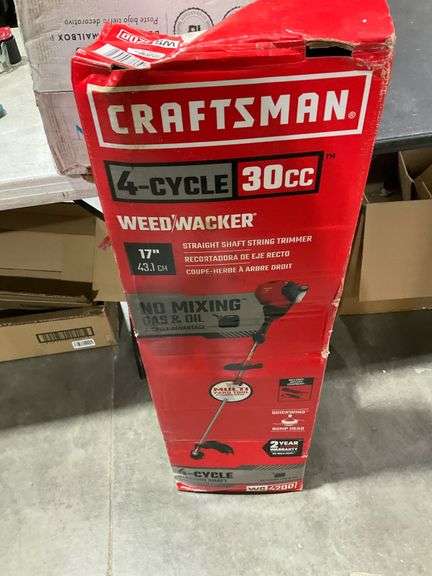CRAFTSMAN WS4200 30-cc 4-Cycle 17-in Straight Shaft Gas String Trimmer ...