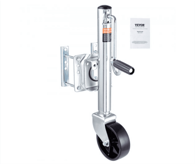 VEVOR Trailer Jack, Boat Trailer Jack 32.8 in, Bolt-on Trailer Tongue Jack Weight Capacity 1000 lb, with PP Wheel and Handle for lifting RV Trailer, Horse Trailer, Utility Trailer, Yacht Trailer