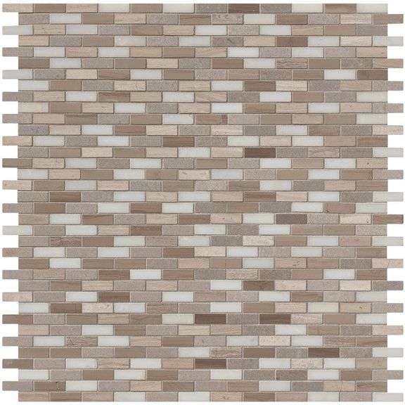 (12) Arctic Storm 12.13 in. X 12.75 in. Honed Marble Look Floor and