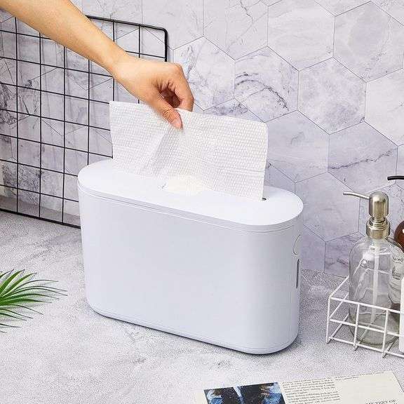 thumbnail image 2 of Bamboo Wood Paper Towel Dispenser For Bathroom And Kitchen - Wall Mount And Coun 2 of 11