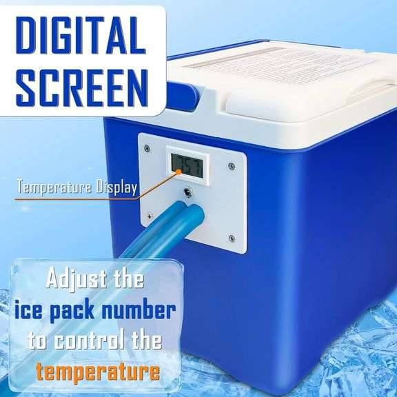 Cold Ice Machine Therapy System with Digital Timer, Knee/Joint Pad
