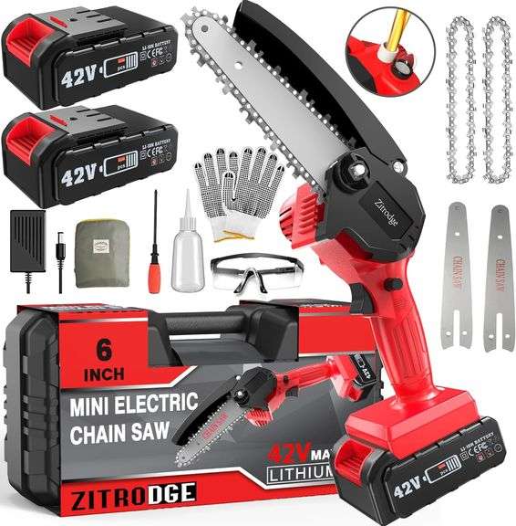 Mini chainsaw 6inch Cordless Electric Chainsaw, Portable Pruning
