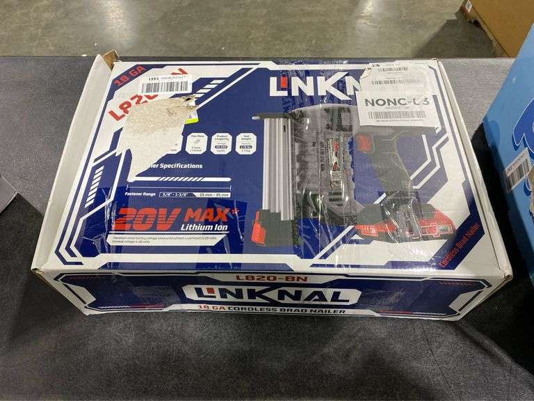 Electric Nail Gun, LINKNAL Cordless Brad Nailer Battery Powered,18