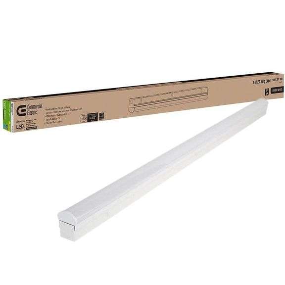 4 ft. 64Watt Equivalent Direct Wire Integrated LED White Strip Light