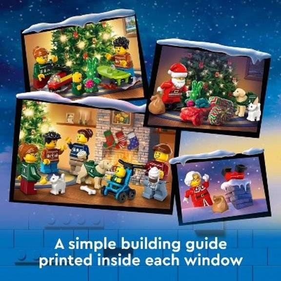 Lego City 2024 Advent Calendar With Miniature Christmas Figures 60436