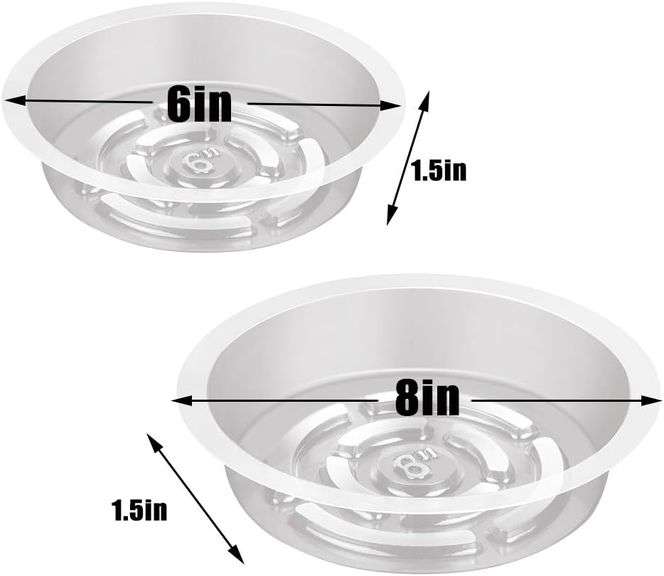 thumbnail image 2 of 4 Pcs Plant Saucers Clear Round Plants Flower Pot Tray Reusable Planter Tray – Buy The Best Products In The Online Store 2 of 14