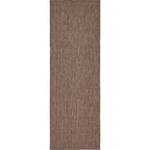 Outdoor Solid Light Brown 2' 0 x 6' 0 Runner Rug - Matthews Auctioneers