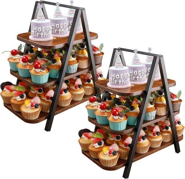 Jchccu Dessert Table Display Set, Cupcake Stand for Dessert Table, 2 ...
