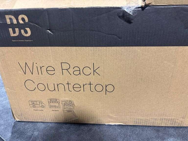 Warehouse Wire Racks Trash The display store wire rack countertop - Matthews Auctioneers