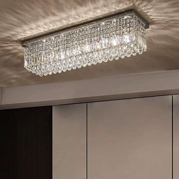 SEFINN FOUR Ceiling Light for Dining Room, Flush Mount Modern K9 ...