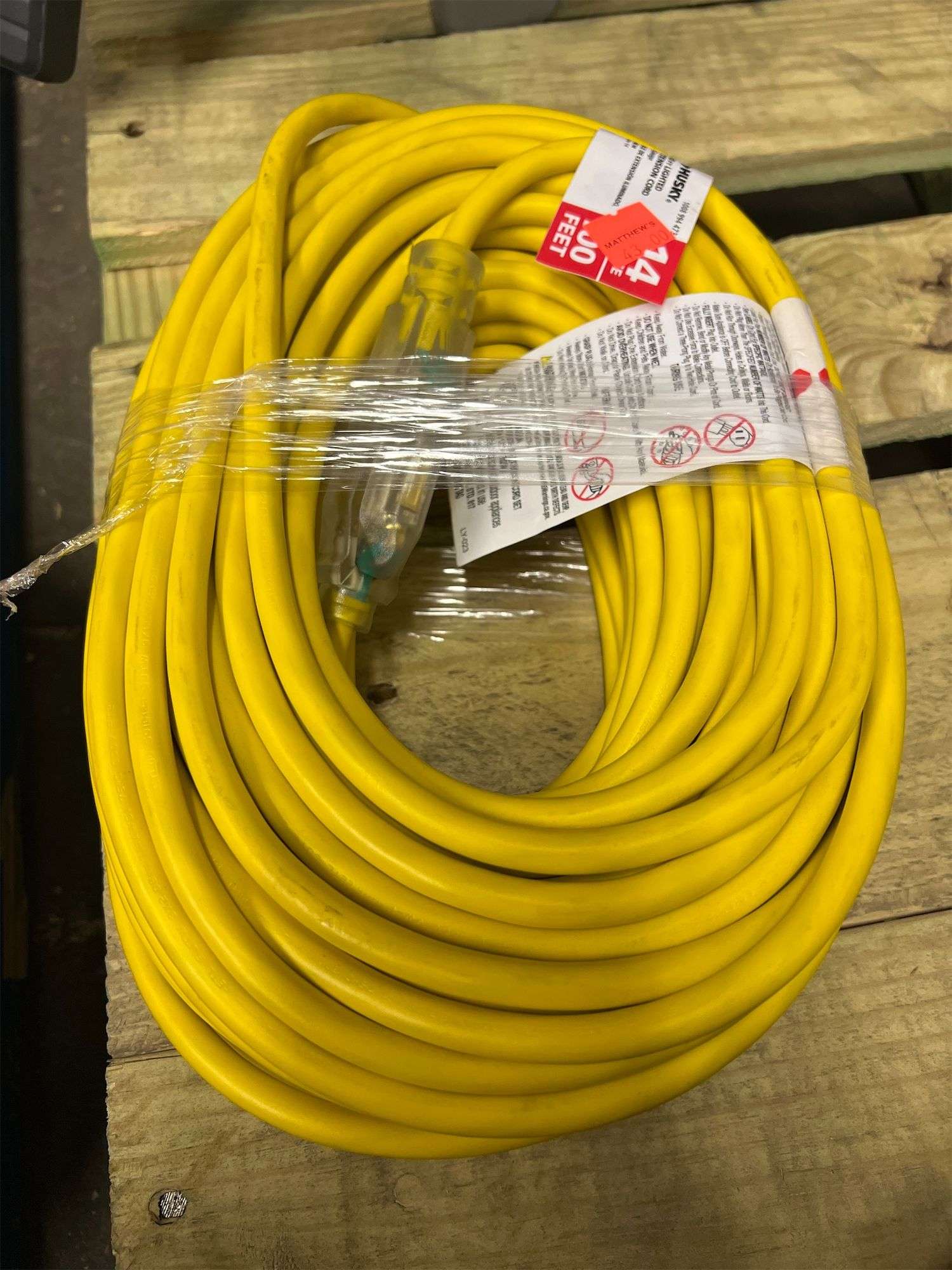 Husky 14ga 100ft Extension Cord - Matthews Auctioneers 