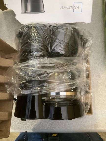 Mainstays Black 5-Cup Drip Coffee Maker, New - Matthews Auctioneers