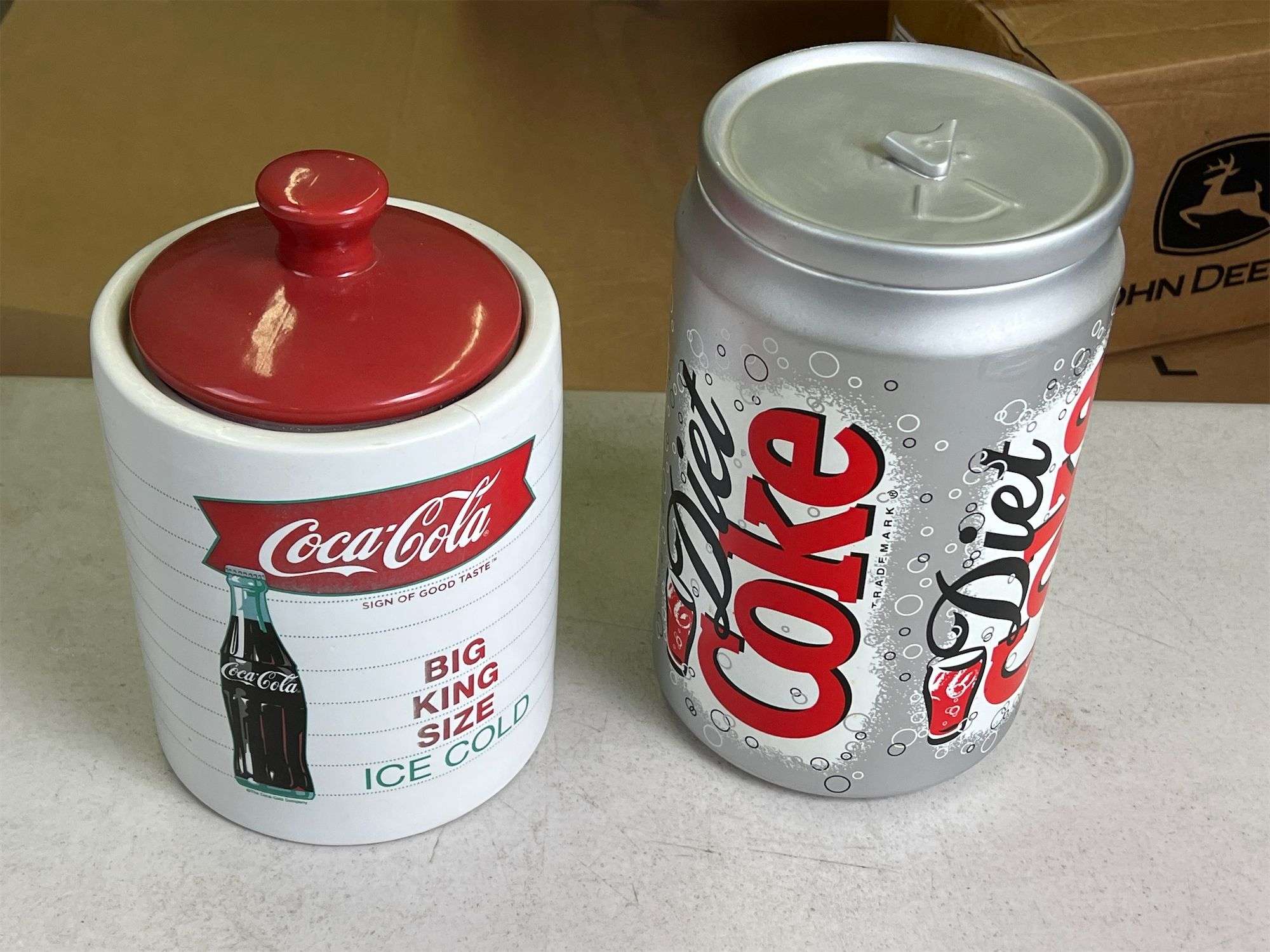 2) Coca Cola Cookie Jars - Matthews Auctioneers