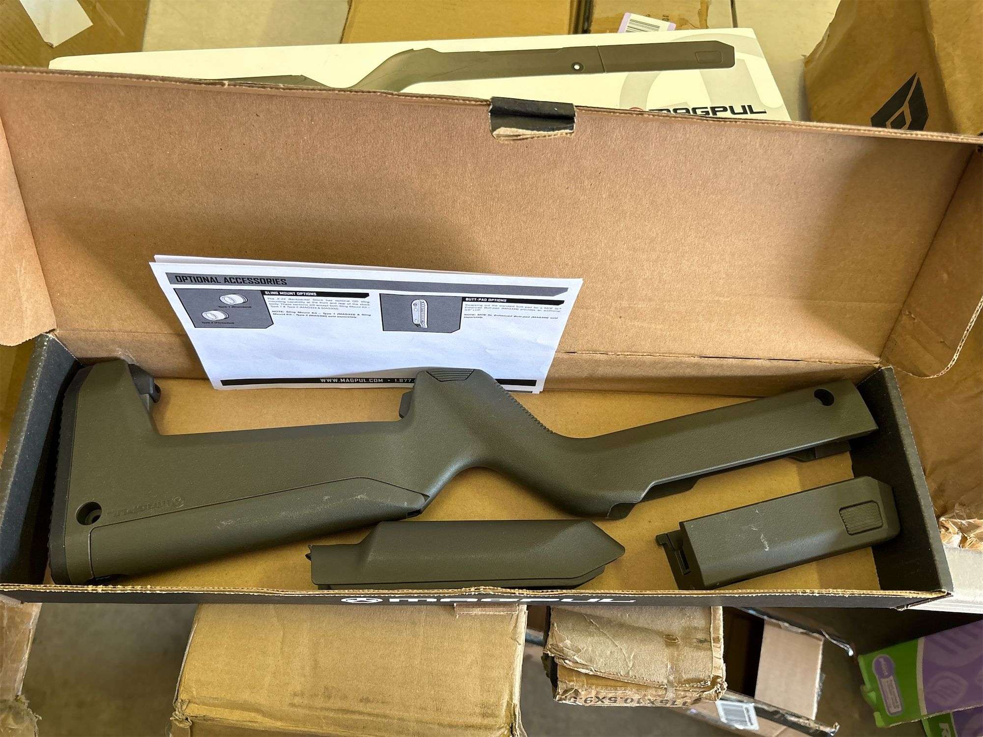 Magpul X-22 Backpacker Stock for Ruger 10/22 Takedown, Olive Drab
