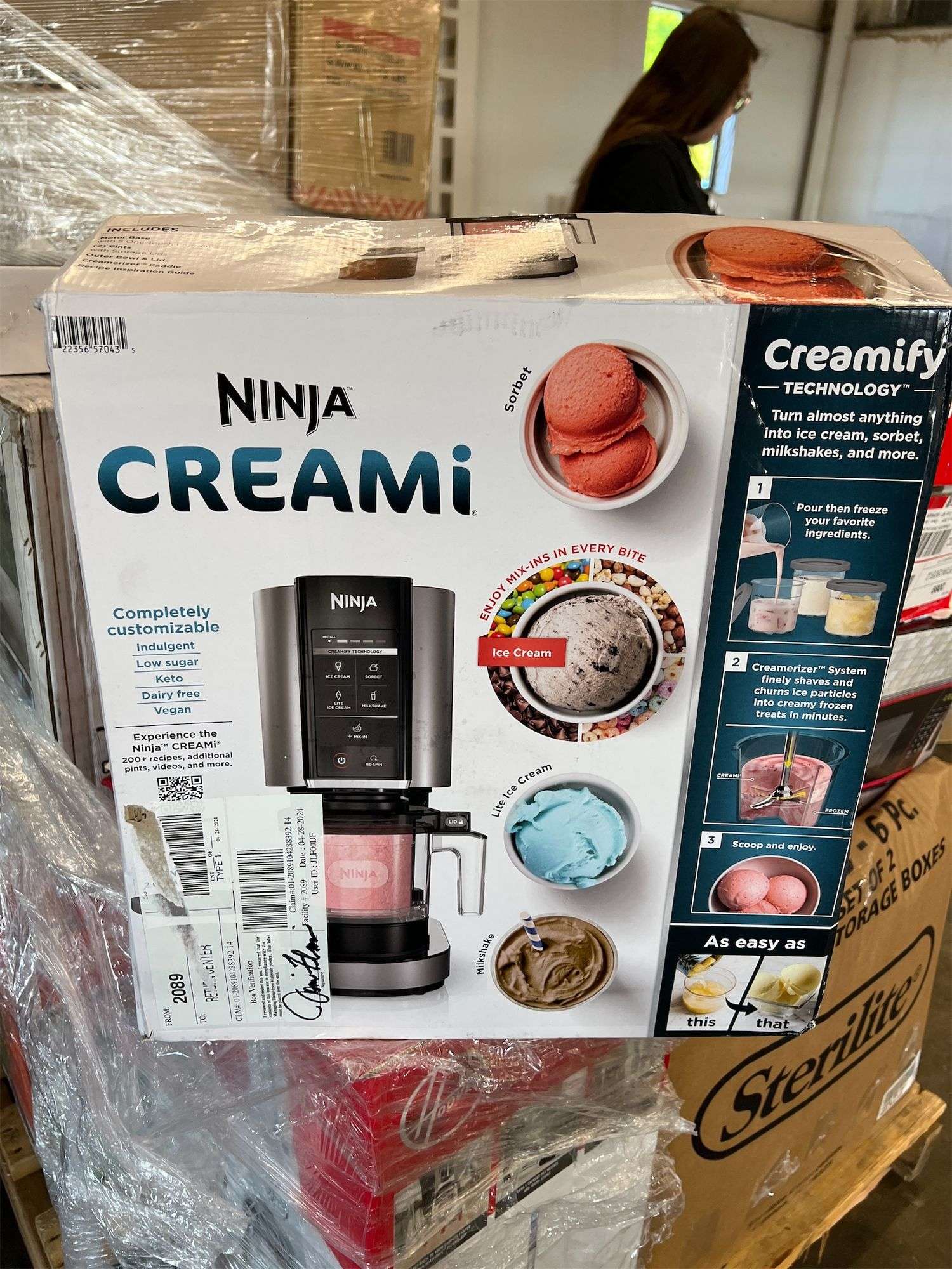 Ninja Creami NC301 アイスマシン (ジャンク) ニンジャ アイスクリームメーカー ジェラート シェイク Ninja