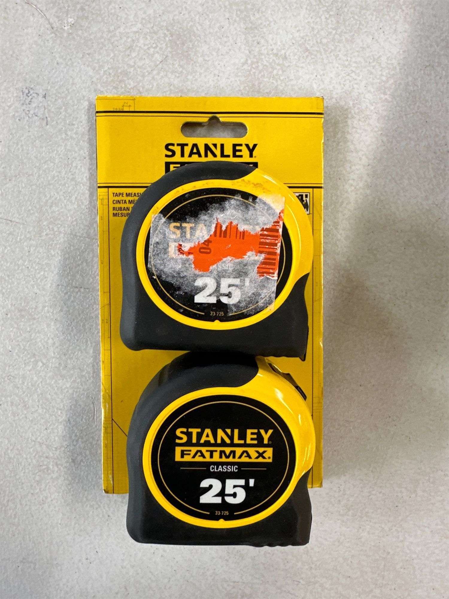 Stanley Fatmax Maßband 2er-Pack – 25 Fuß/7,5 M Länge, 31 Cm Lange Klinge | Extra Robust Mit Klingenpanzer