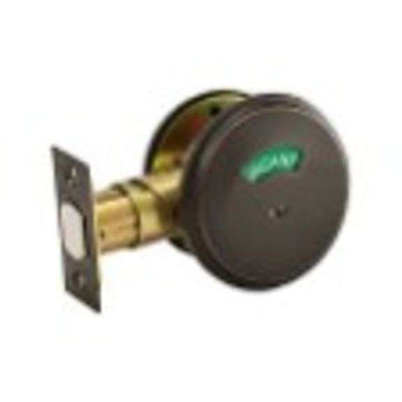Schlage B571 OneSided Deadbolt with Occupancy Indicator Matthews
