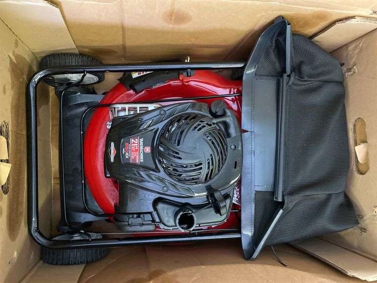 Yard Machines 21 mulching/rear bag push mower Matthews Auctioneers