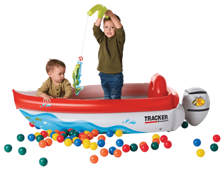 Bass Pro Shops Inflatable Tracker Boat Ball Pit - Matthews Auctioneers